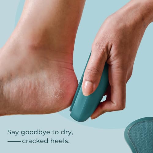 Bare August Nano Glass Foot File, Foot Callus & Dead Skin Remover, Teal - color: Teal
