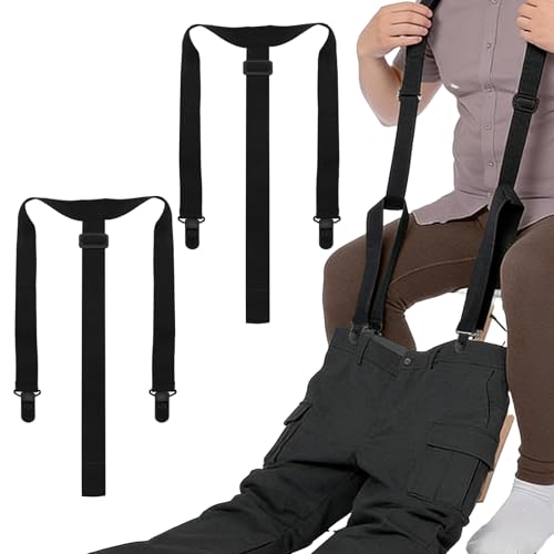 2 Pcs Adjustable Clip & Pull Dressing Aid Pants Wearing Assist Tool Device, Mobility Assist Tool for Pants, Pants Helper for Elderly, Disabled & Pregnant Women