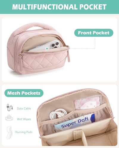 Wearable Breast Pump Bag Compatible with Momcozy and Eufy Pump - color: Pink