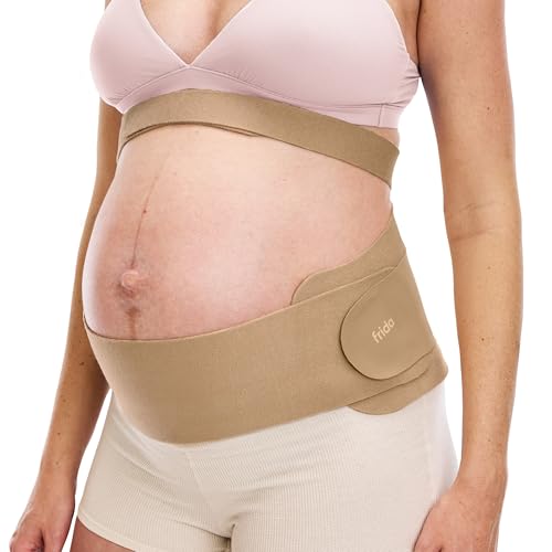 Frida Mom Dual Support Pregnancy Belly Band, Maternity Band, Clay, L/XL (Pack of 8) - color: Clay, size: L/XL (Pack of 8)
