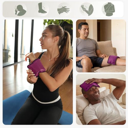 Flexible Hot and Cold Gel Pack Small 6" x 11" - size: Small, style: Purple