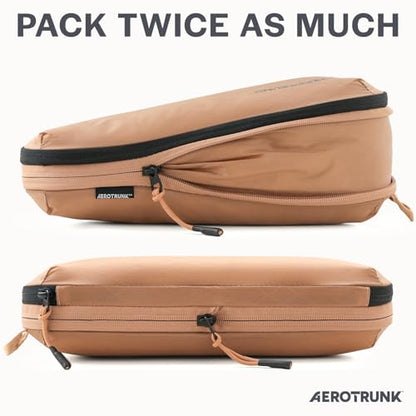 Aerotrunk Ultralight Compression Packing Cubes for Travel, 6-Pack, Mocha - color: Mocha, size: 6-Pack