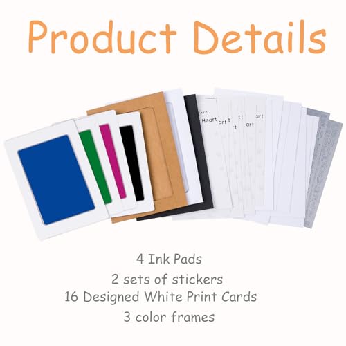 DeerZone Inkless Paw Print Kit,Dog Paw Print Kit,Dog Nose Print Kit - color: Colors, size: Medium-Large 4 Pack