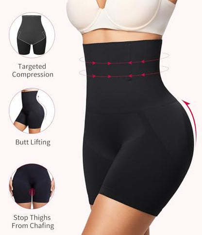 Gotoly Women Tummy Control Shapewear High Waisted Butt Lifting Shapewear - color: Black, size: Medium
