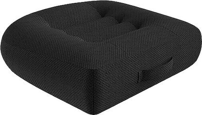 WSGJHB Car Booster Seat Cushion Posture Cushion for Long Sitting - color: Black Regular