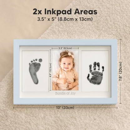 Inkless Hand and Footprint Kit, Boy Girl Newborn Keepsake (Mist Blue) - color: Mist Blue