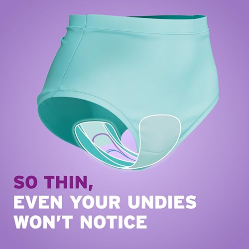 Poise Ultra Thin Incontinence Pads & Postpartum Pads for Bladder Leaks, 4 Drop Moderate Absorbency, Regular Length, 144 Count, Packaging May Vary - size: Regular Length