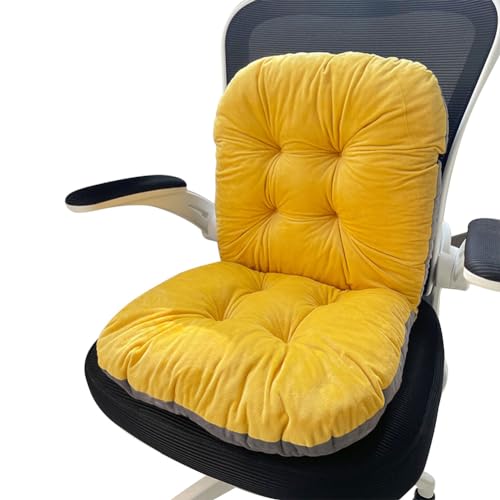 IKKAYOFC High Back Rocking Chair with Plush Cushion & Back Support - Relax Lazy Buttocks, 17*17*17in, Ginger - color: Ginger