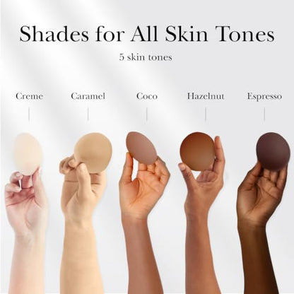 Nippies Non-Adhesive Silicone Nipple Covers, No Show Sports Bra Inserts - color: Caramel, size: Size 1 (Fits A-C Cups)