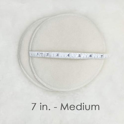 Soothingly Soft Merino Wool Nursing Pads, Style Softline, Extra Thickness, 7 in. Diameter - size: 7 Inch, Extra Thickness