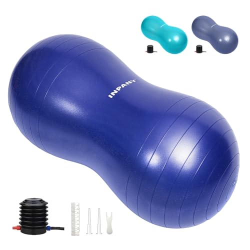 INPANY Peanut Exercise Ball for Labor, Physical Therapy & Fitness - color: Indigo