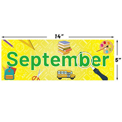 Fancy Land 12 Months of The Year Headers Bulletin Board Set Cutouts Posters