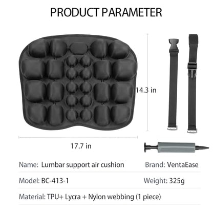 Inflatable Seat Cushion for Chair, Car, Travel & Back Support