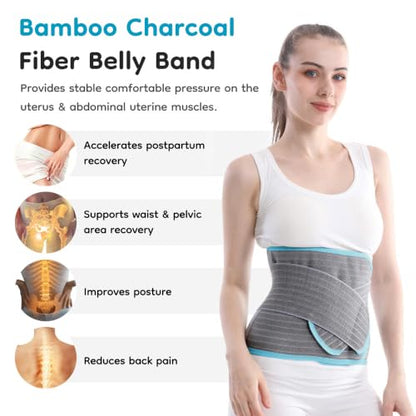 Dr.isla 4-in-1 Postpartum Belly Band-for Post Surgery Waist & Core Support - size: Medium