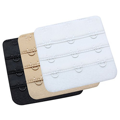 Wingslove Womens Bra Extender Bra Band Breathing room 3pcs-Pack Multi-size - color: 3 Hook 3/4 Inch