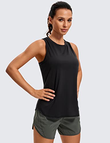CRZ YOGA Lightweight Racerback Tank Top - color: Black, size: Large