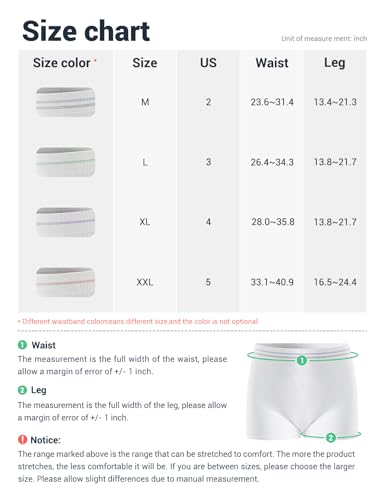 HANSILK Mesh Postpartum Underwear Post Bay C-Section Recovery 12 Pack M - color: Whtie-black-color-12pcs, size: Medium