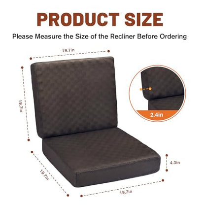 Egg Crate Foam Recliner Cushions with Back Support for Long Sitting