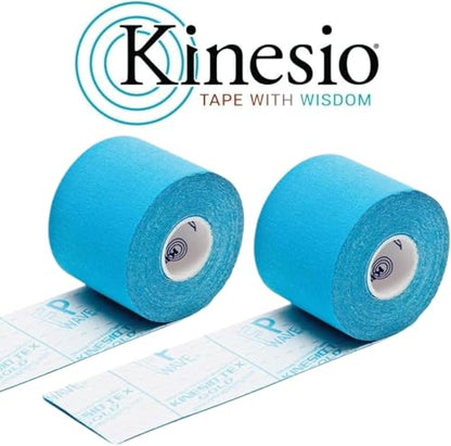 Kinesio Tex Gold Tape, 2" x 16.4', Blue, 2 Rolls