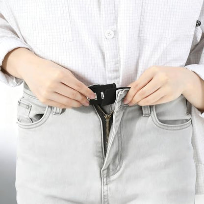 2 Set Black Hook Waist Band Extenders, Pant Extenders for Jeans