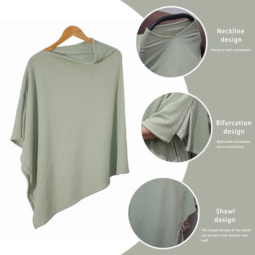 Beige Nursing Cover for Breastfeeding, Privacy Feeding Shawl - color: Beige