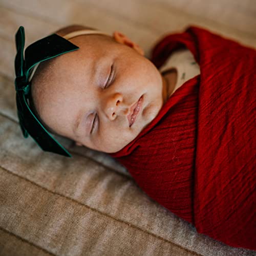 Parker Baby Co. Soft Muslin Baby Swaddle Blankets, 3 Pack - Rose Set - color: Rose