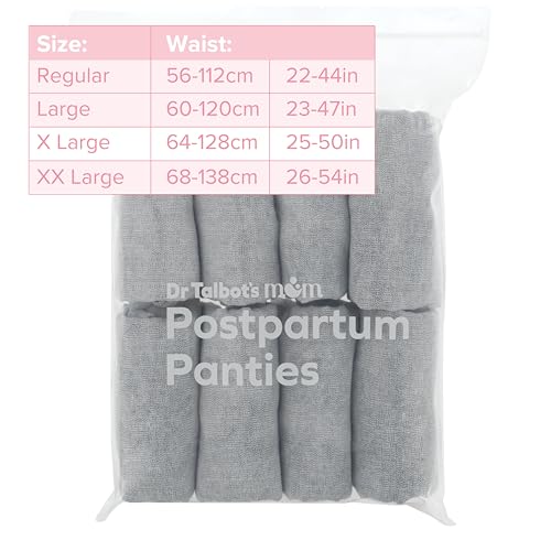 Dr. Talbot's Mom Postpartum Underwear Gray - size: X-Large