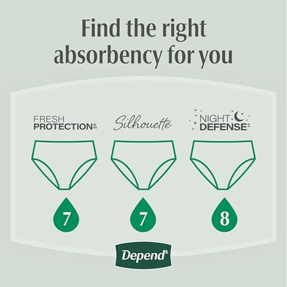 Depend Fresh Protection Adult Diapers for Women, Large, 28 Count - size: Large