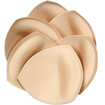 3 Pairs Bra Pads Inserts Push up, Breathable Breast Enhancers Inserts for Sport Bra, Sew in Bra Cups for Dresses - size: C/D/E
