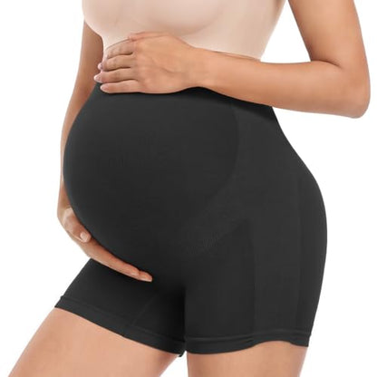 Summer Mae Maternity Shapewear Viscose Made from Bamboo Seamless for Dress - color: Black, size: Medium