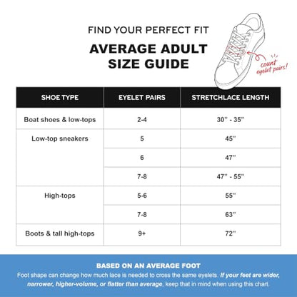 THE ORIGINAL STRETCHLACE Round Elastic Stretch Shoelaces, Boots, Sneakers - color: Dark Brown, size: 30" Inches (77 cm)