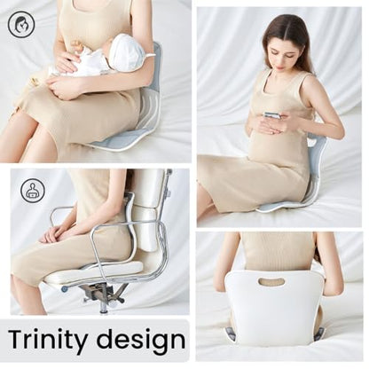 Lumbar Support Cushion – Silver, Large, Office, Chairs & Car Seats - color: Silver, size: Large