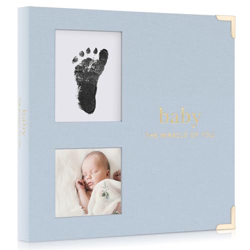 Keepsake Baby Memory Book for Boys and Girls - First 5 Year Baby Book - color: Blue