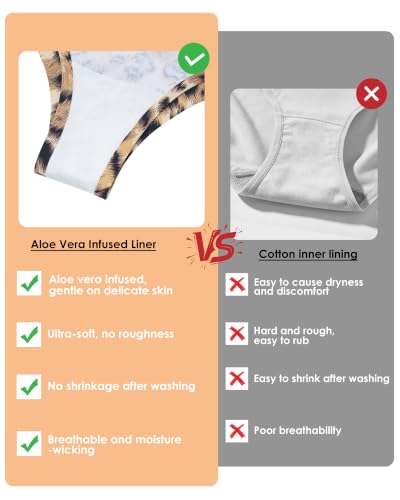 LEVAO 4-Pack Women Tummy Control Thong High Waist Seamless Underwear S-XXL - color: Black, Nude, Cool Gray Leopard Print, Caramel Leopard Print, size: X-Large