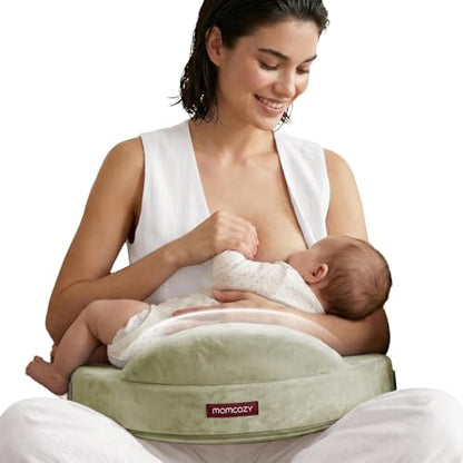 Momcozy Cozylite Nursing Pillow for Breastfeeding - Supportive Memory Foam - color: Light Green