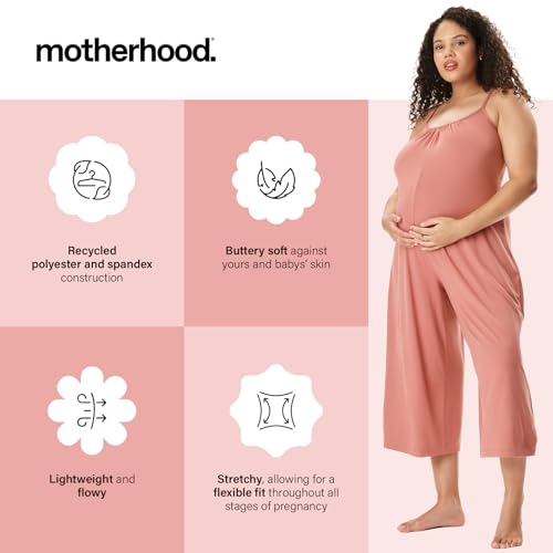 Motherhood Maternity Women's Lounge Romper - color: Withered Rose, size: X-Large
