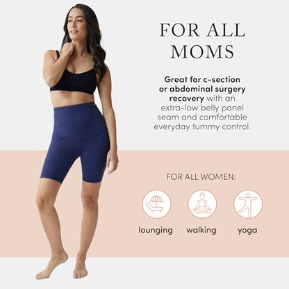 Ingrid & Isabel Basics Postpartum Active Shorts - color: Navy Blue, size: Small