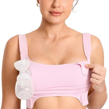MOMANDA Pumping & Nursing Bra Hands Free - color: Sweet Pink