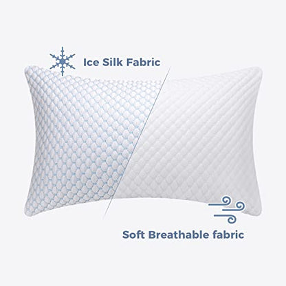 OSBED Shredded Memory Foam Pillows Standard Size Pack of 4 - size: Standard (Pack of 4)