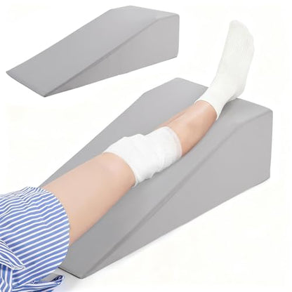 Leg Elevation Pillows for After Surgery with Cooling Cover - color: Grey