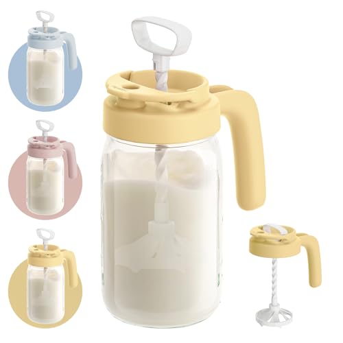 Papablic Breast Milk Pitcher, Formula & Baby Feeding Container, Yellow - color: Yellow