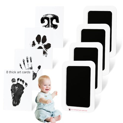 echosari 4 Pack Inkless Baby Hand & Footprint Kit 5x3.2in | - size: 4 Pack-Medium