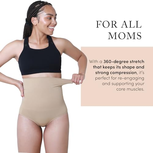 Ingrid & Isabel Basics - Postpartum Compression Underwear for Recovery - color: Nude, size: Large