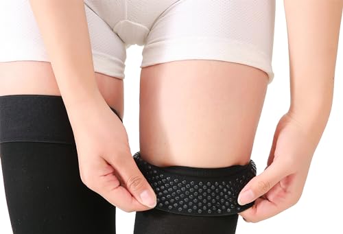 TOFLY 20-30mmHg Thigh High Compression Stockings Open Toe for Men & Women - color: 20-30mmhg Open-toe Black, size: Medium