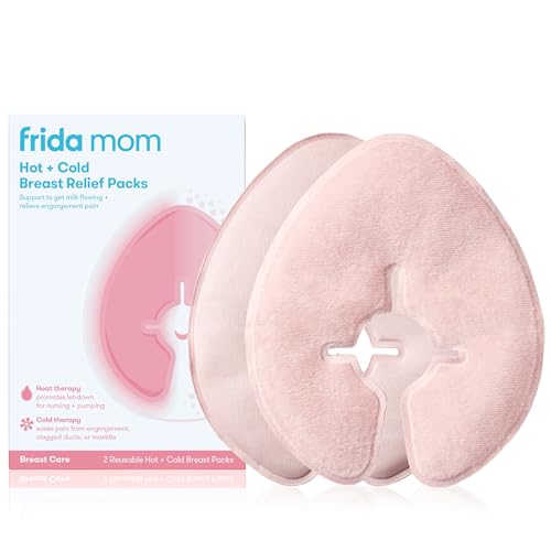 Frida Mom Breast Therapy Packs, Cold & Hot Pack for Pain Relief, 2pk - size: 2 Count (Pack of 1)