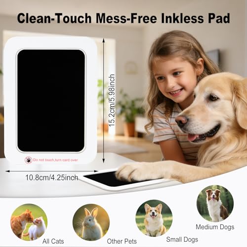 echosari 2Pack Inkless Baby Hand and Footprint Kit with Picture Frame 5x3in - size: 2 Pack-Large
