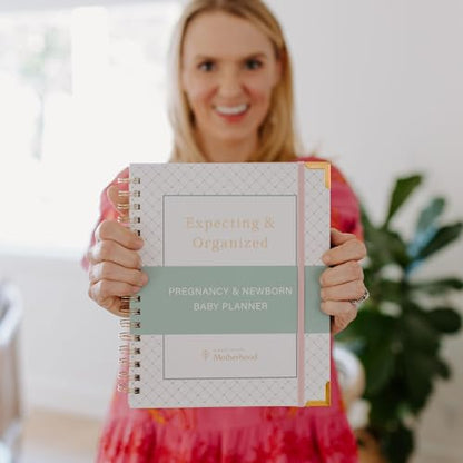Expecting and Organized New Baby Planner – Pregnancy Organizer and Checklist Journal for First-Time Moms – 140+ Page Hardcover Keepsake by Undefining Motherhood
