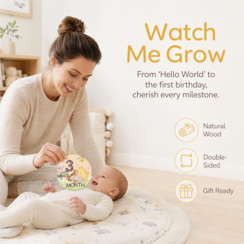 7 Pcs Winnie Bear Baby Monthly Milestone Markers