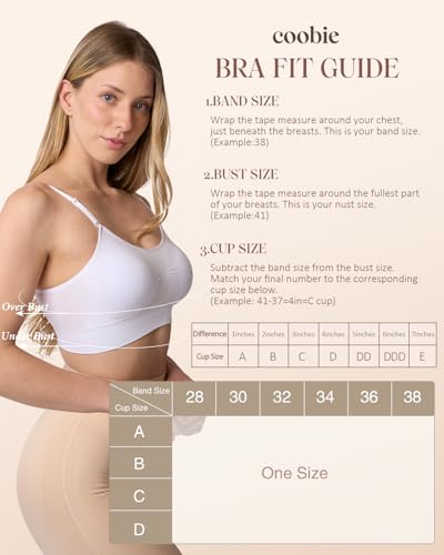 Coobie Women's Seamless Scoopneck Cami Bra with Back Closure Full Coverage T-Shirt Bra - color: White