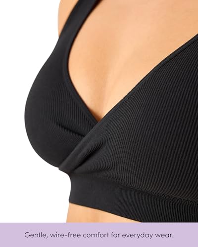 Kindred Bravely Essentials Crossover Nursing Bra Wire Free Maternity 2 Pack - size: X-Large